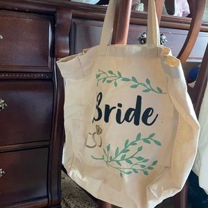 Bride tote bag